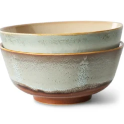 Servies 70's Ceramics ramen schaal Verge - set van 2
