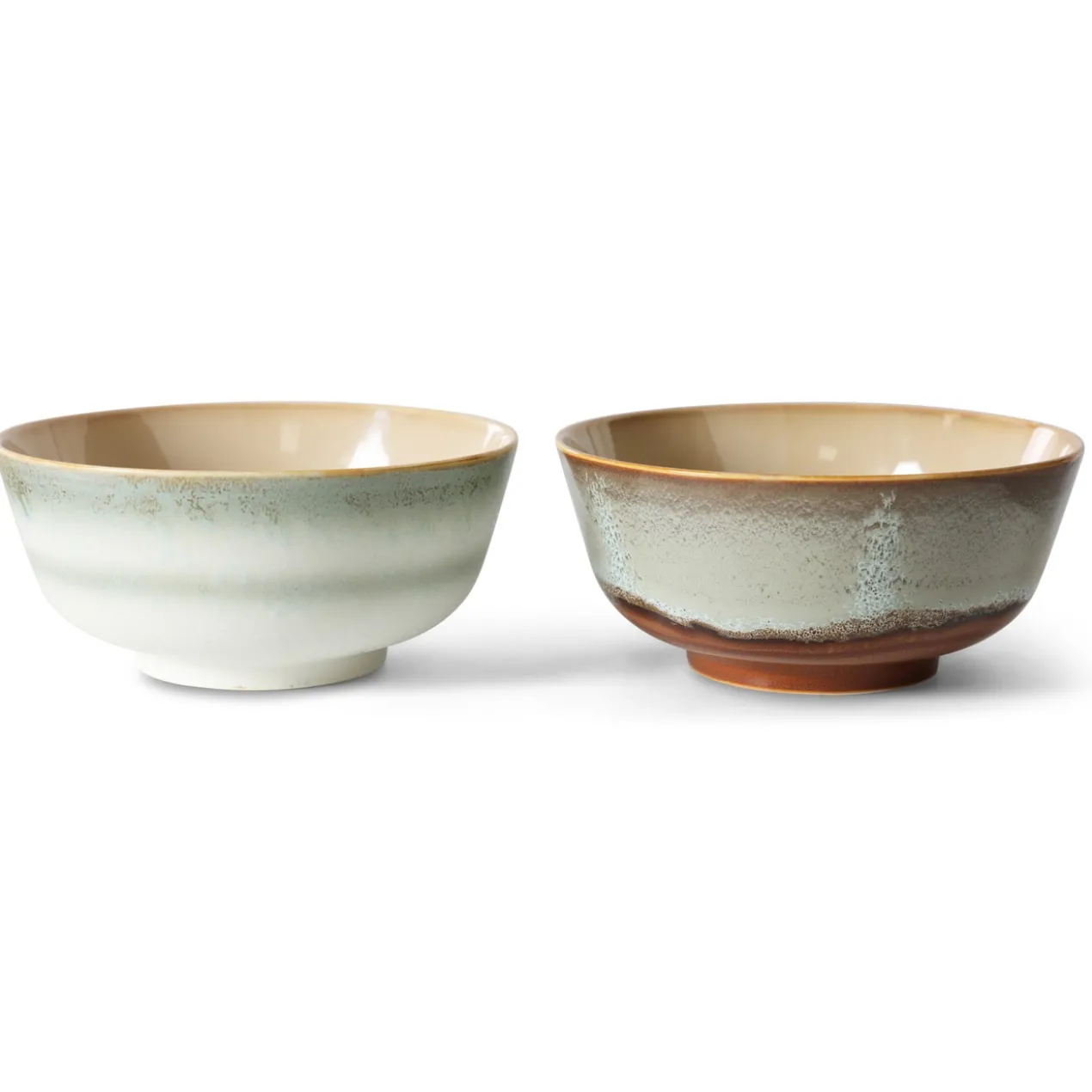 Servies 70's Ceramics ramen schaal Verge - set van 2