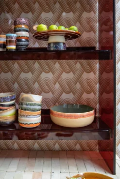 Servies 70's Ceramics salade schaal Shore