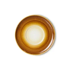 Servies 70's Ceramics saucers Big Sur
