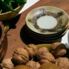 Servies 70s ceramics saucers ocean - set van 4