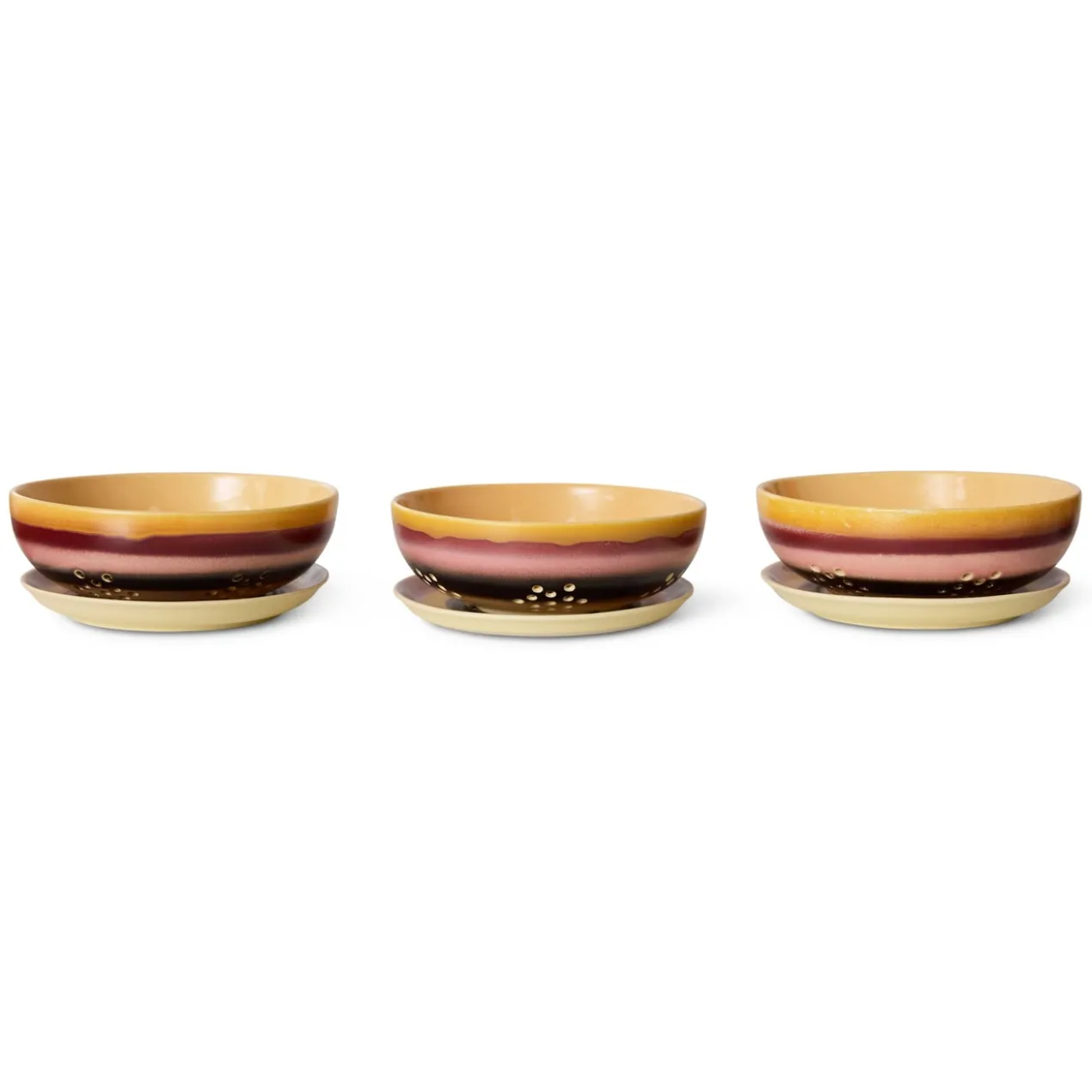 Servies 70's Ceramics schaal Berry sunset