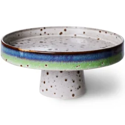 Servies 70's Ceramics taartplateau comet