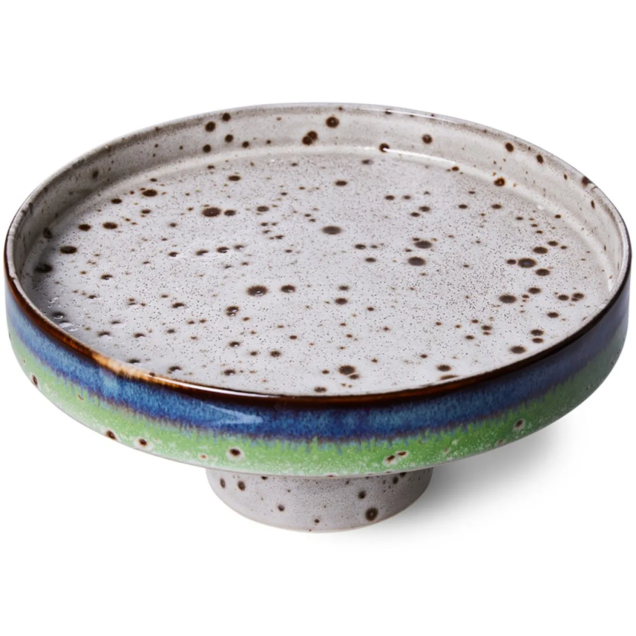 Servies 70's Ceramics taartplateau comet