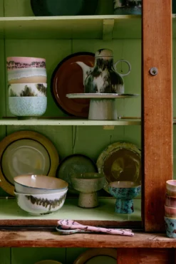 Servies 70's Ceramics taartplateau M smudge
