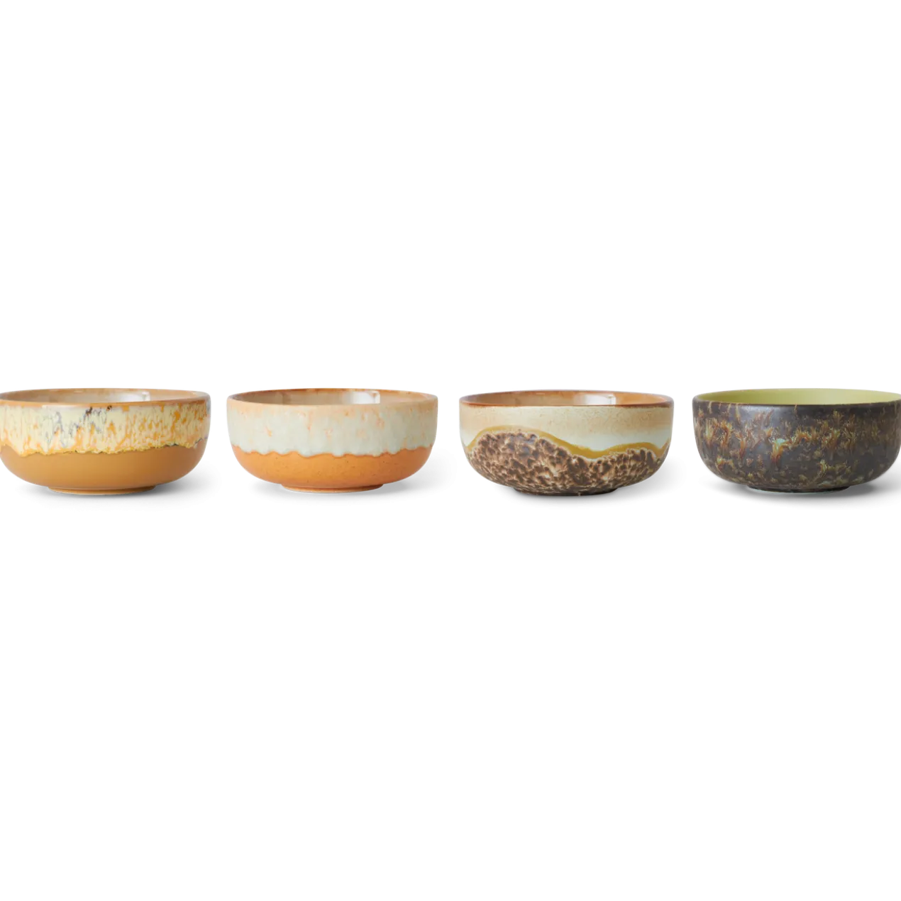Servies 70's Ceramics Tapas Bowl drift - set van 4