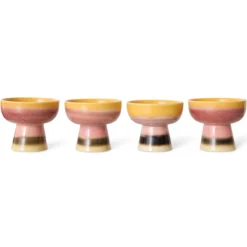 Servies 70s ceramics tapas schaal op voet S sunshade