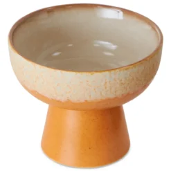 Servies 70s ceramics tapas schaal op voet S dunes
