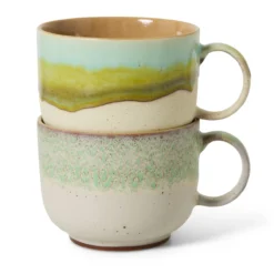 Servies 70's Ceramics thee mok Neo - set van 2