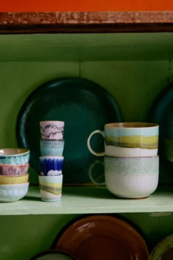 Servies 70's Ceramics thee mok Neo - set van 2