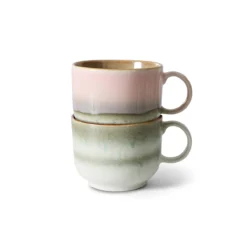 Servies 70's Ceramics thee mok nova - set van 2