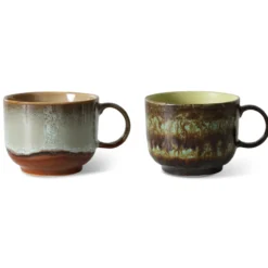 Servies 70s ceramics: thee mok odyssey - set van 2