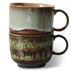 Servies 70s ceramics: thee mok odyssey - set van 2