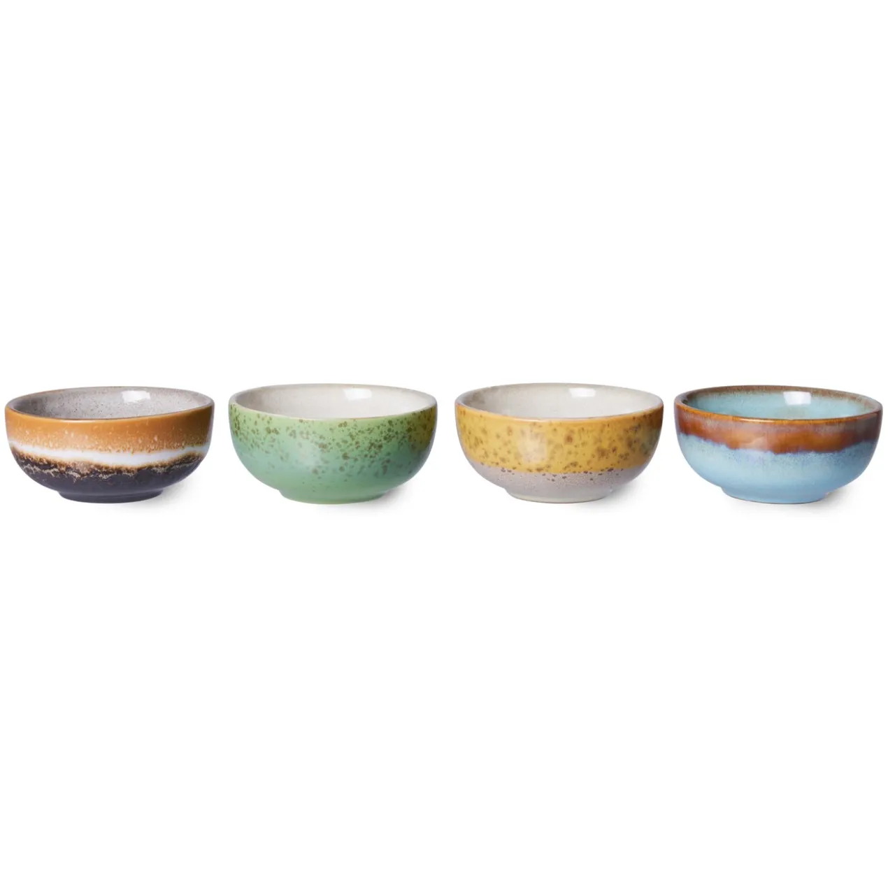 Servies 70's Ceramics XS schaal castor - set van 4