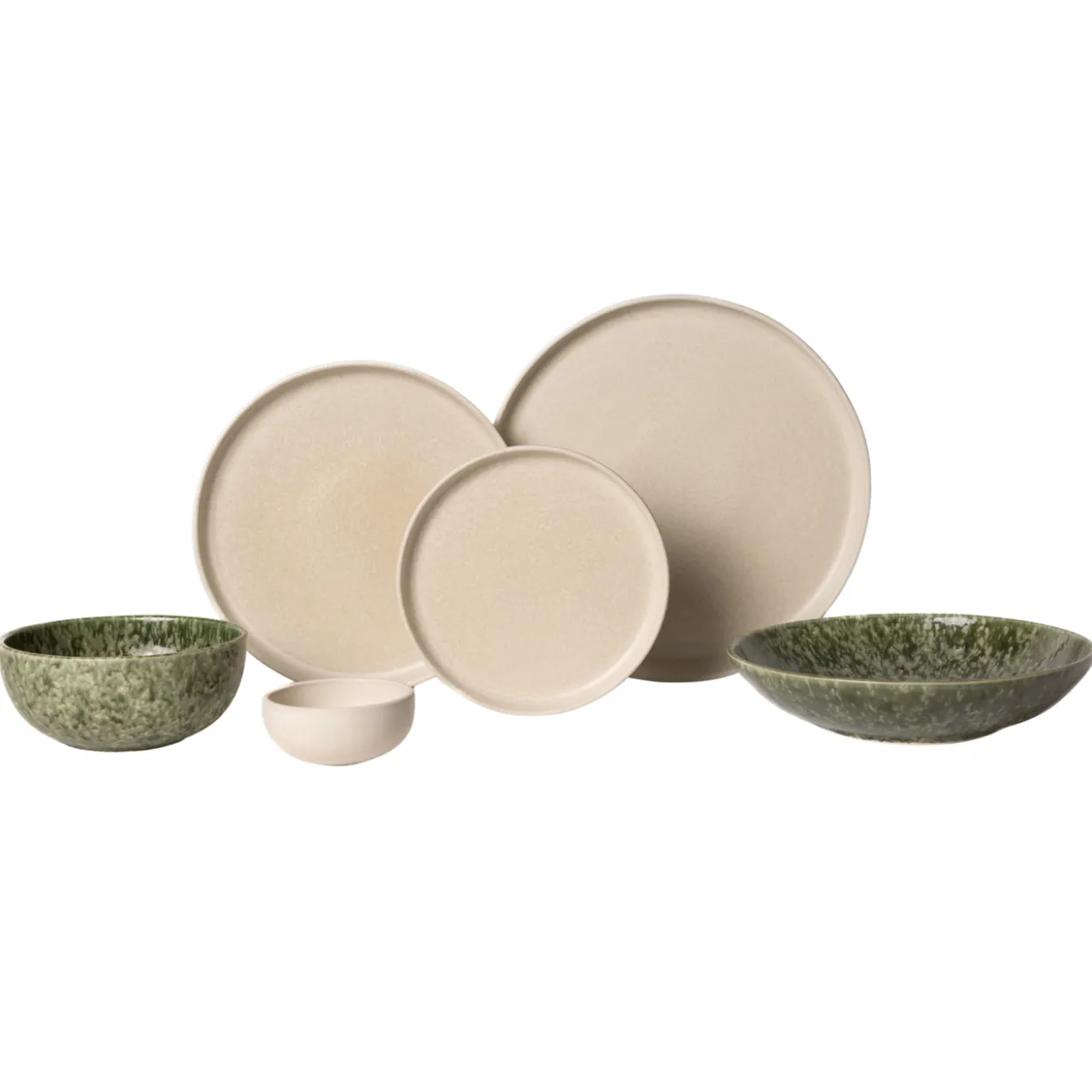 Serviesset Dreamy Ivory & Forest Meadow - 2 personen