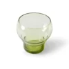 Servies 70's glassware bulb glasses mint green - set van 4