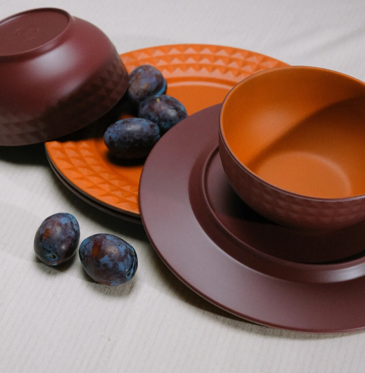 Servies Viva melamine terra - set van 12
