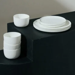 Servies White Base - set van 12
