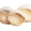 Set bamboe vliegenmanden - naturel + wit
