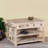 Shray - Mangohouten Consoletafel White Wash