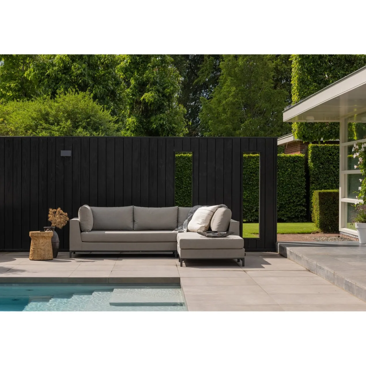 Sicilie tuin loungeset links taupe
