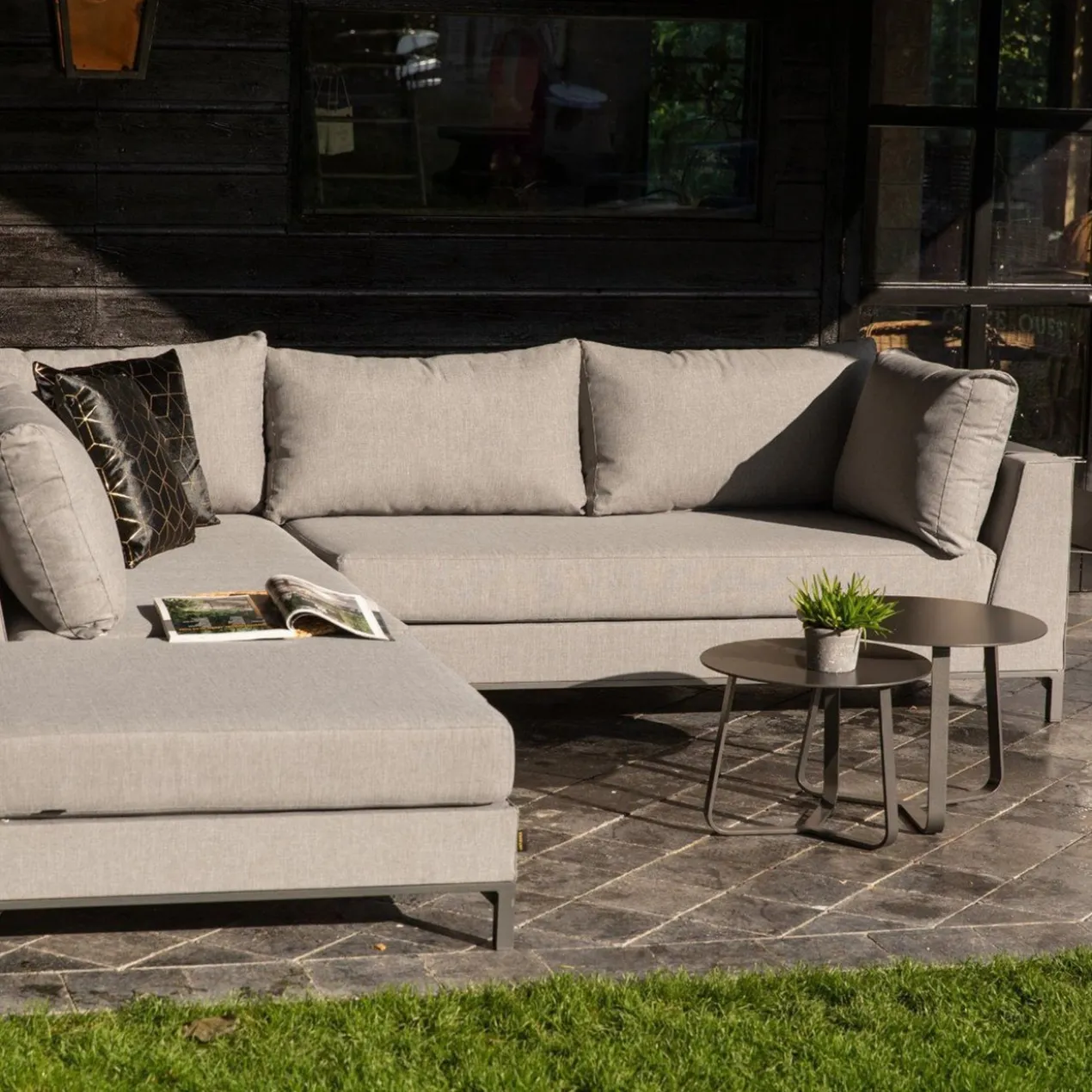 Sicilie tuin loungeset links taupe