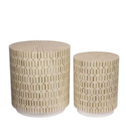 Side table bamboo (set van 2) Side table bamboo set van 2 Natural
