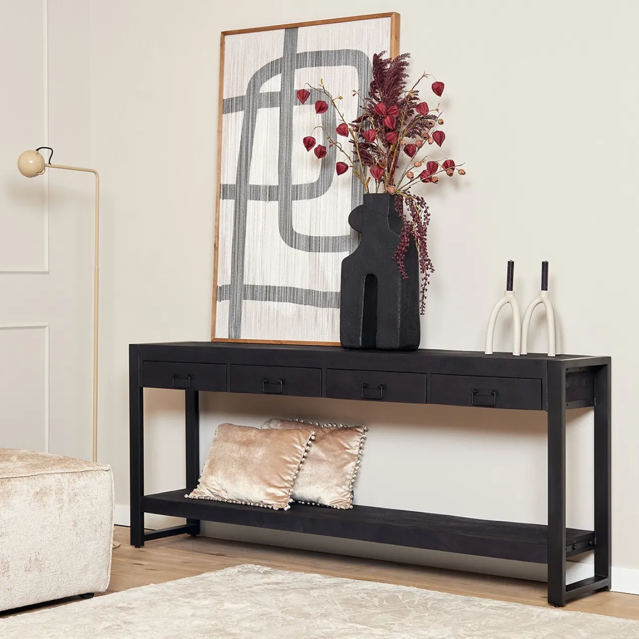 Sidetable Eems zwart 120