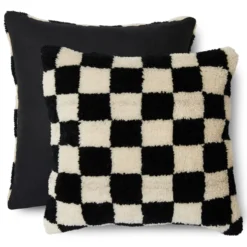 Sierkussen Black White Statement 50x50 cm