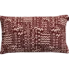 Sierkussen bohemian bordeaux ecru 57x35 cm