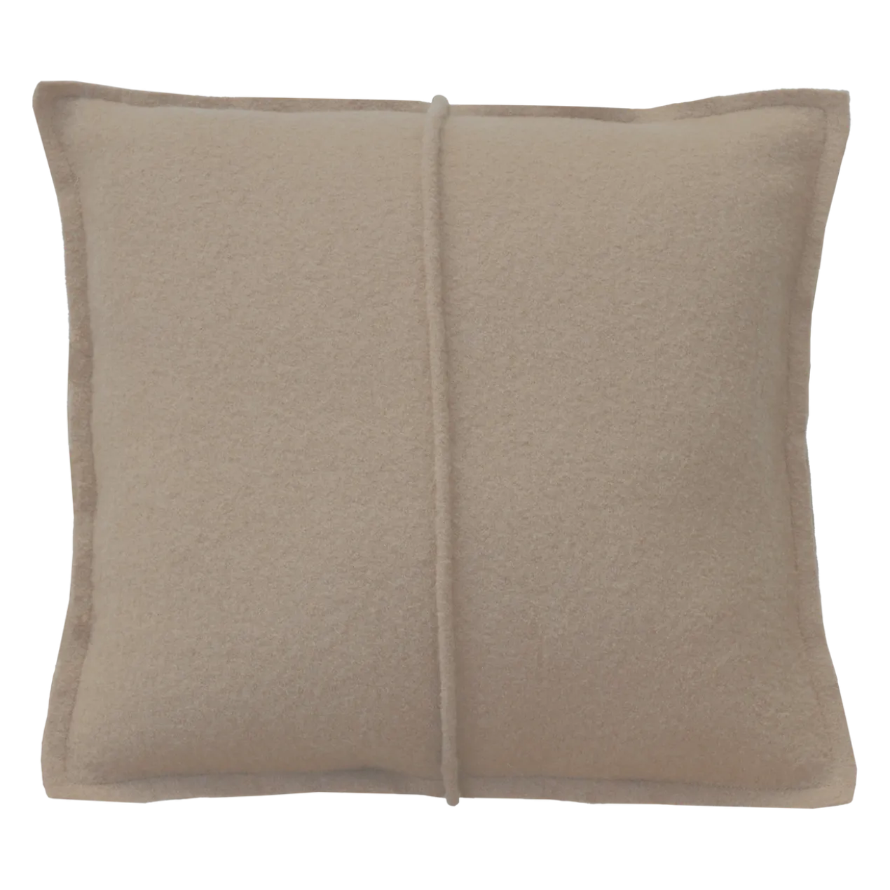 Sierkussen boiled wool naad zand 49x49 cm