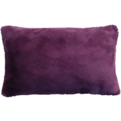 Sierkussen bont aubergine 55x36 cm
