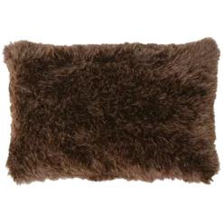 Sierkussen bont bruin camel 53x36 cm