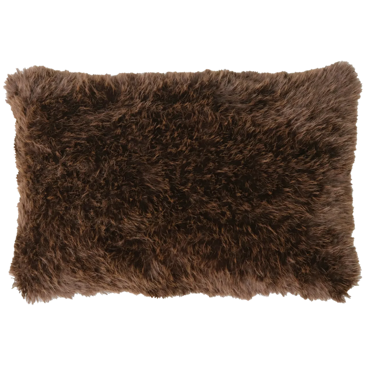 Sierkussen bont bruin camel 53x36 cm