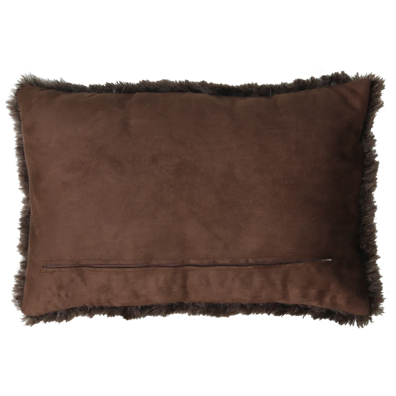 Sierkussen bont bruin camel 53x36 cm