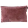 Sierkussen bont dusty rose 56x35 cm