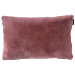 Sierkussen bont dusty rose 56x35 cm