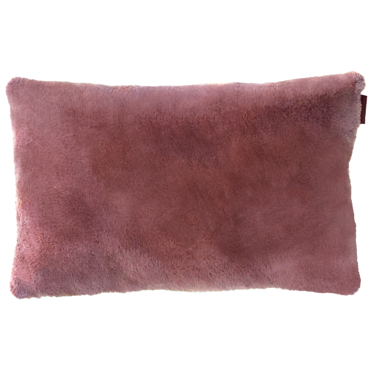 Sierkussen bont dusty rose 56x35 cm