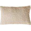 Sierkussen bont suede dot champagne