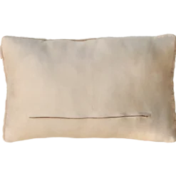 Sierkussen bont suede dot champagne
