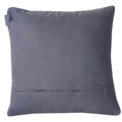 Sierkussen bouclé linnen knoop grijs 48x48 cm