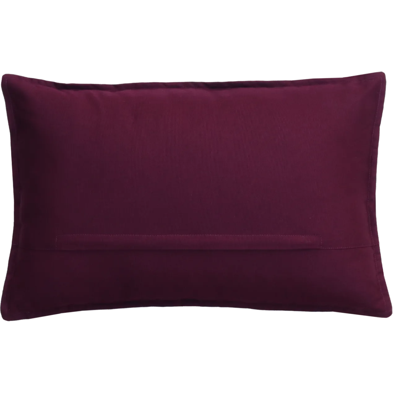 Sierkussen canvas aubergine 57x38 cm