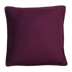 Sierkussen canvas aubergine 47x47 cm