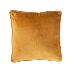 Sierkussen Cord piping velours gold 45x45 cm