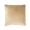 Sierkussen Cord piping velours beige 45x45 cm