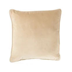 Sierkussen Cord piping velours natural 45x45 cm