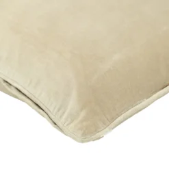 Sierkussen Cord piping velours natural 45x45 cm