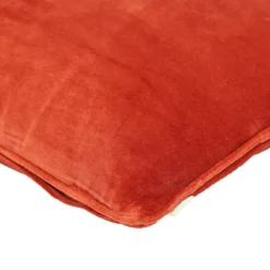 Sierkussen Cord piping velours terra 45x45 cm