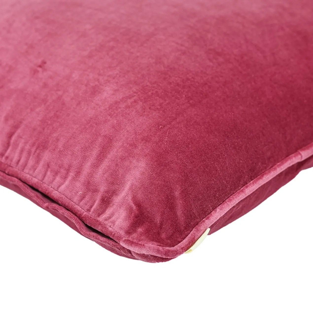Sierkussen Cord piping velours blushpink 45x45 cm