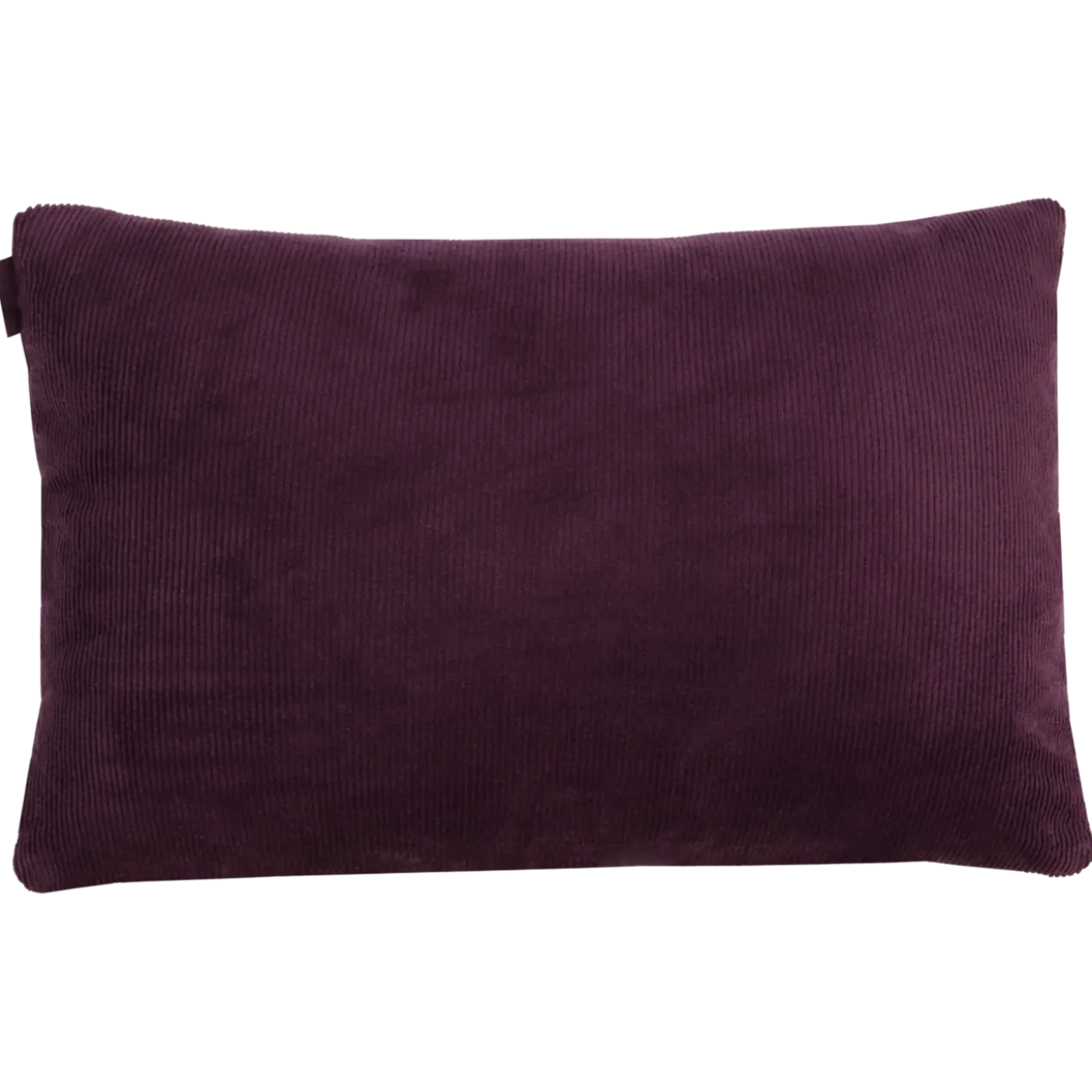 Sierkussen corduroy aubergine 56x38 cm